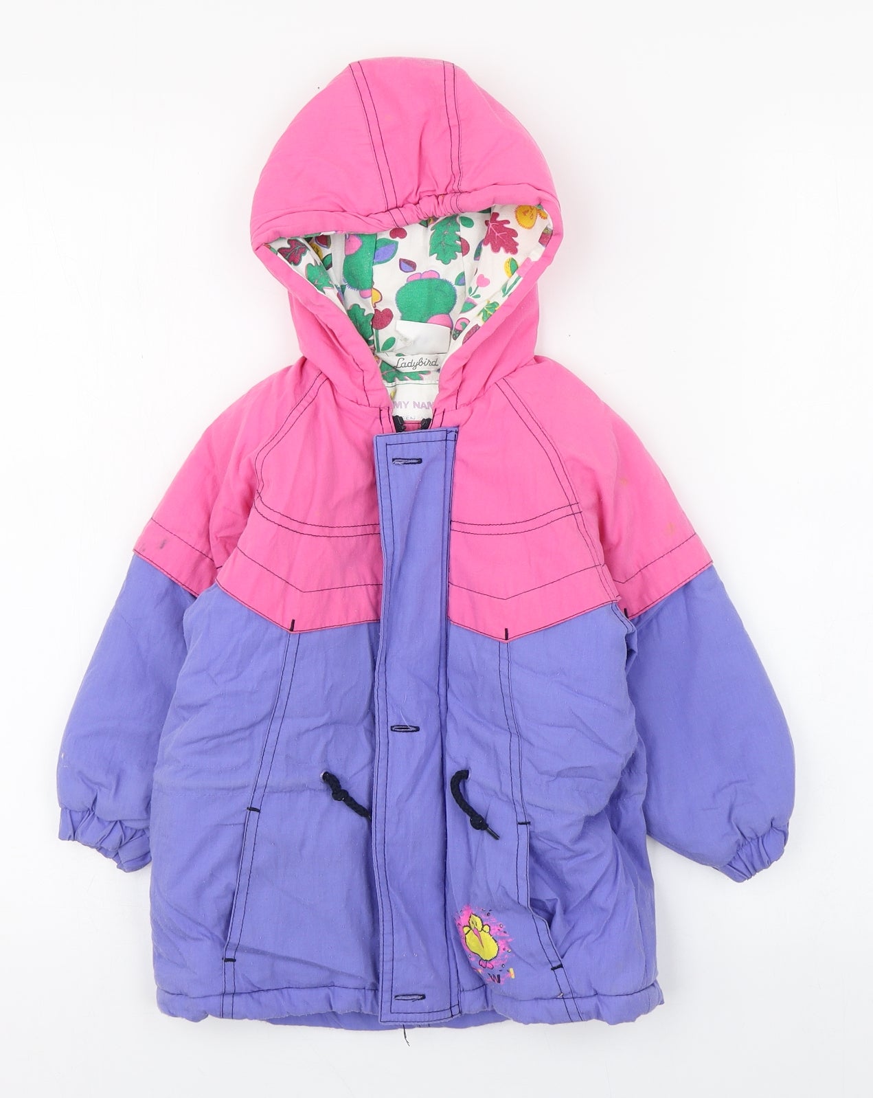Ladybug Girls Multicoloured   Parka Coat Size 2-3 Years  Zip