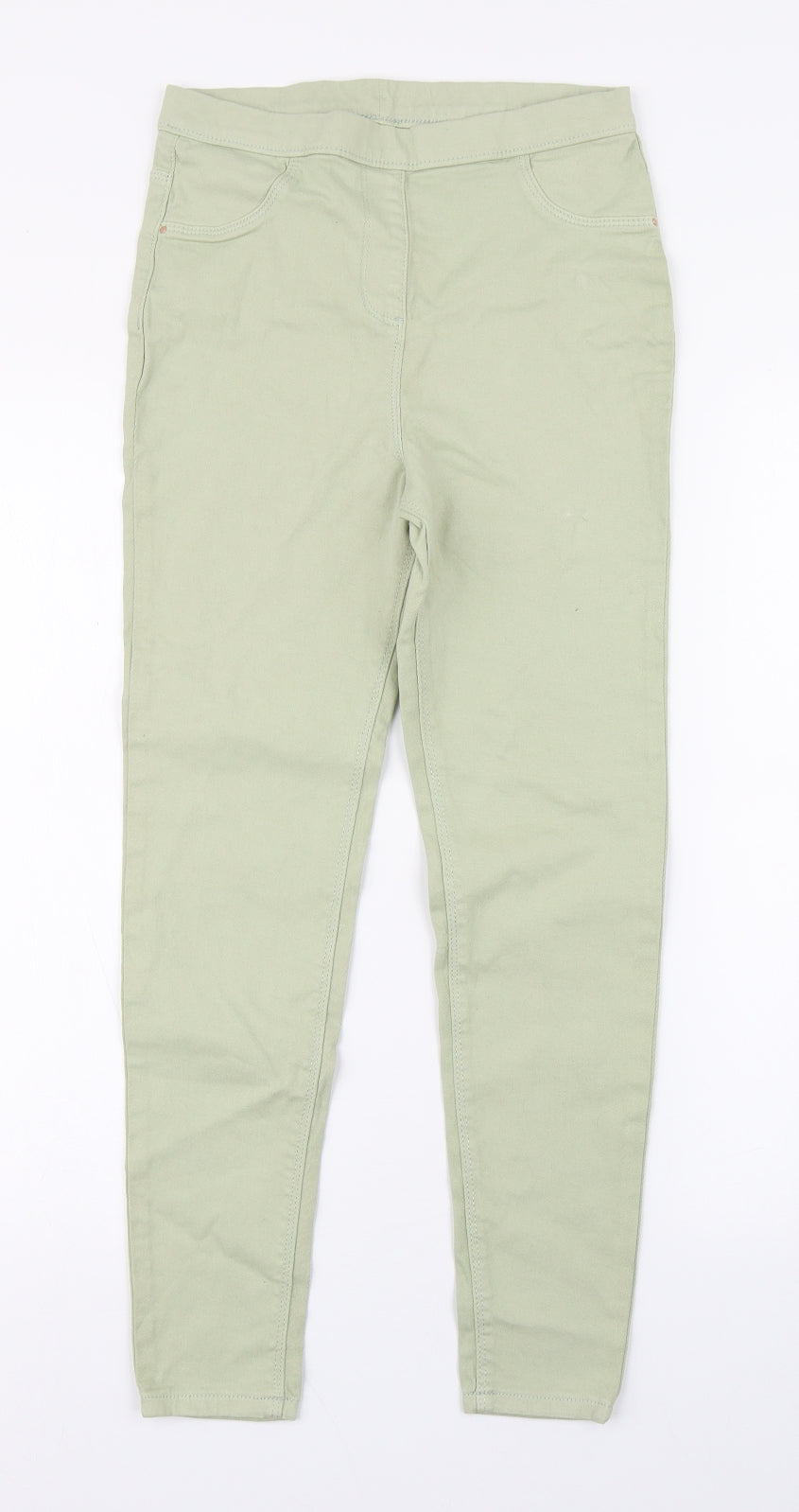 George Girls Green  Cotton Jegging Jeans Size 11-12 Years  Regular
