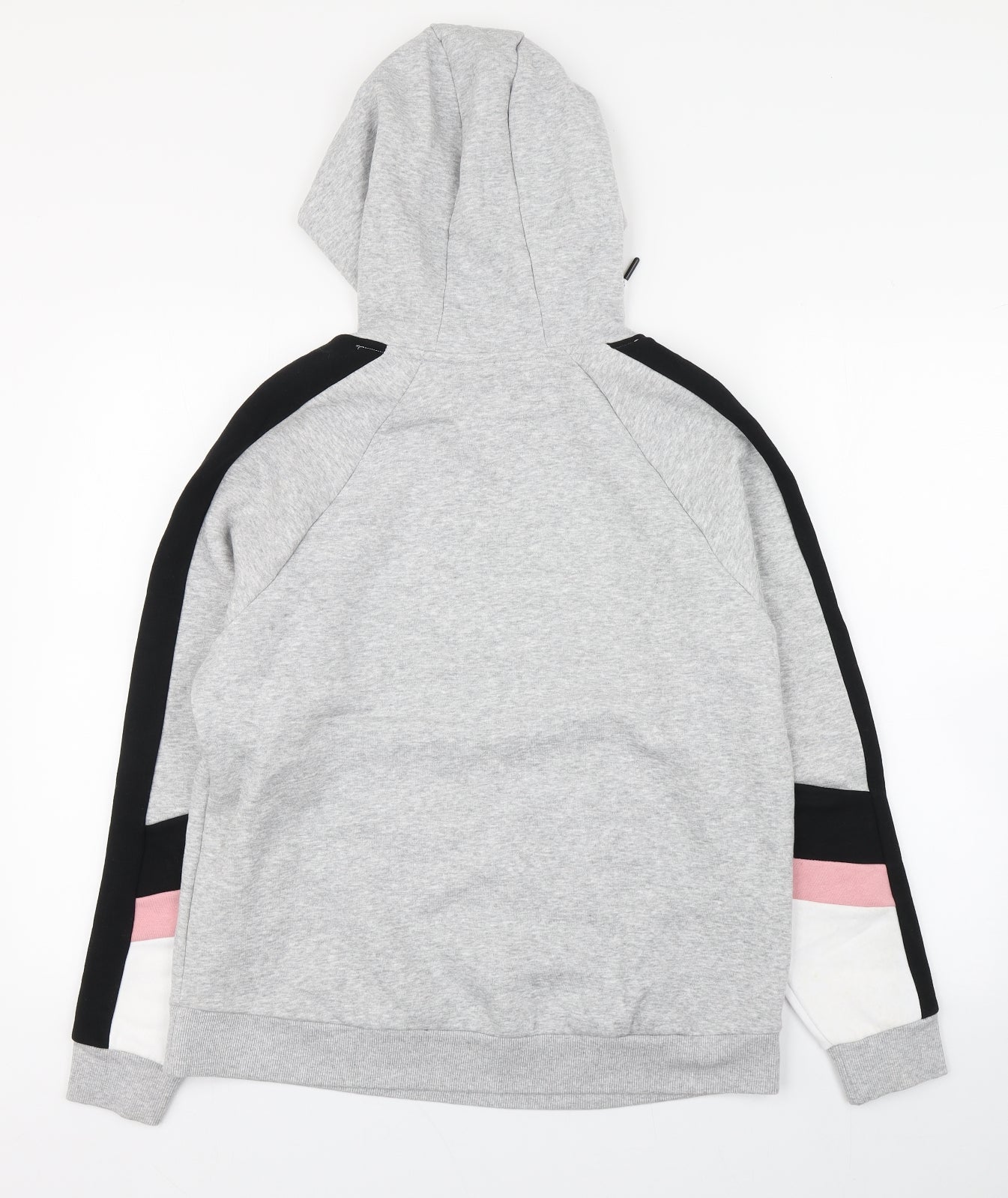 Dunnes Stores Womens Grey  Cotton Pullover Hoodie Size M  Pullover