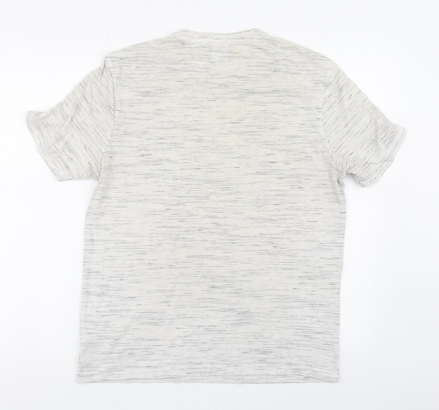 F&F Mens White  Cotton  T-Shirt Size M Round Neck