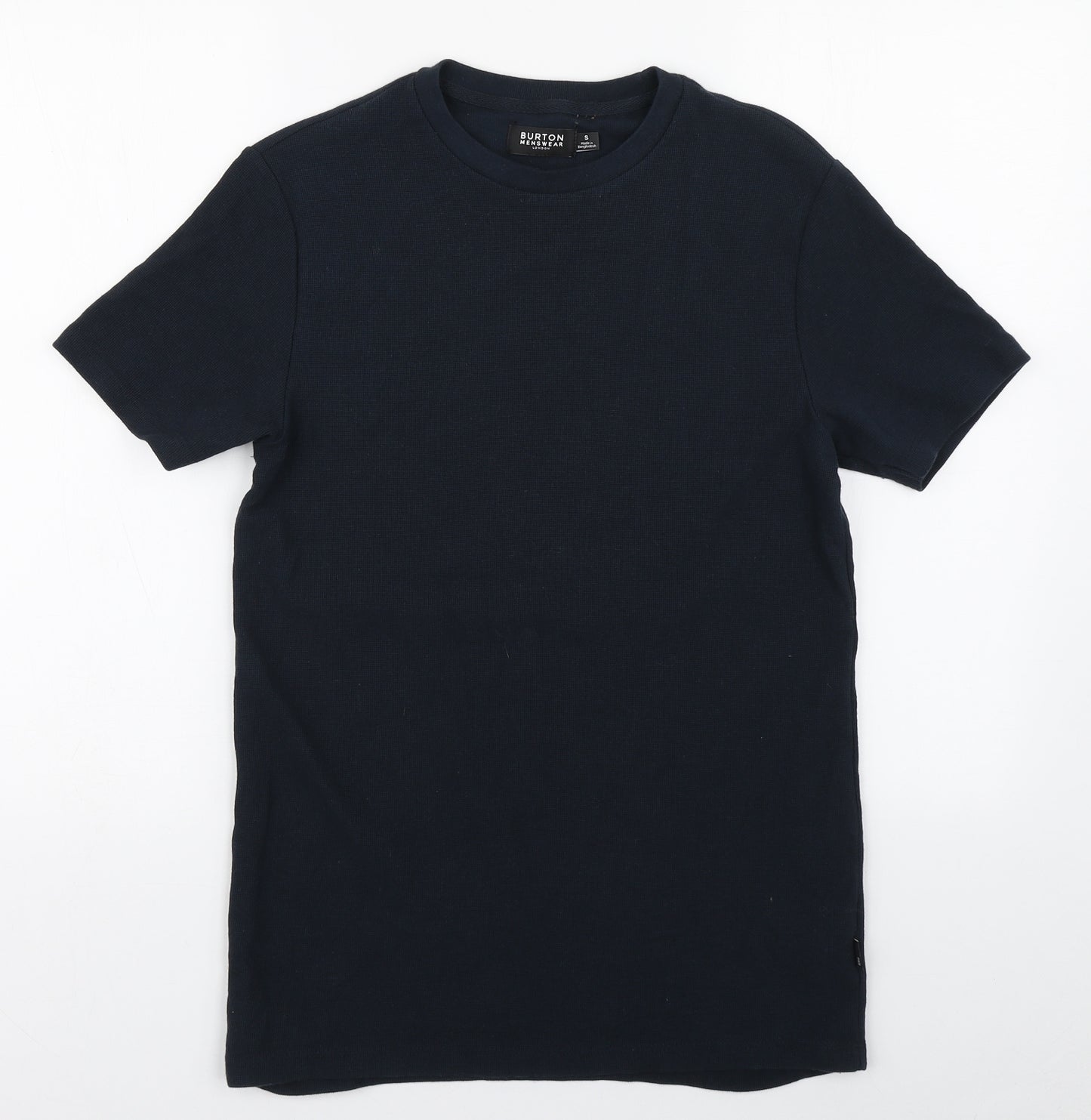 Burton Mens Blue  Cotton  T-Shirt Size S Round Neck