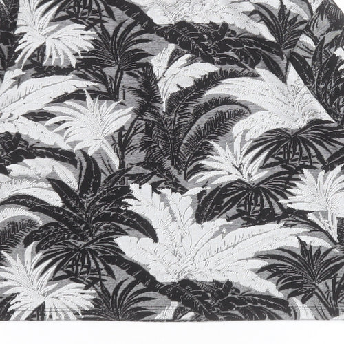 Topshop Womens Black Floral Viscose Cropped T-Shirt Size 8 Round Neck