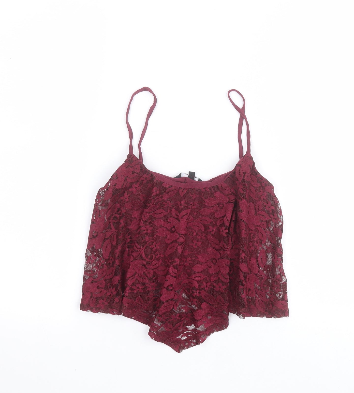 New Look Womens Purple  Polyester Camisole Tank Size 6 Round Neck