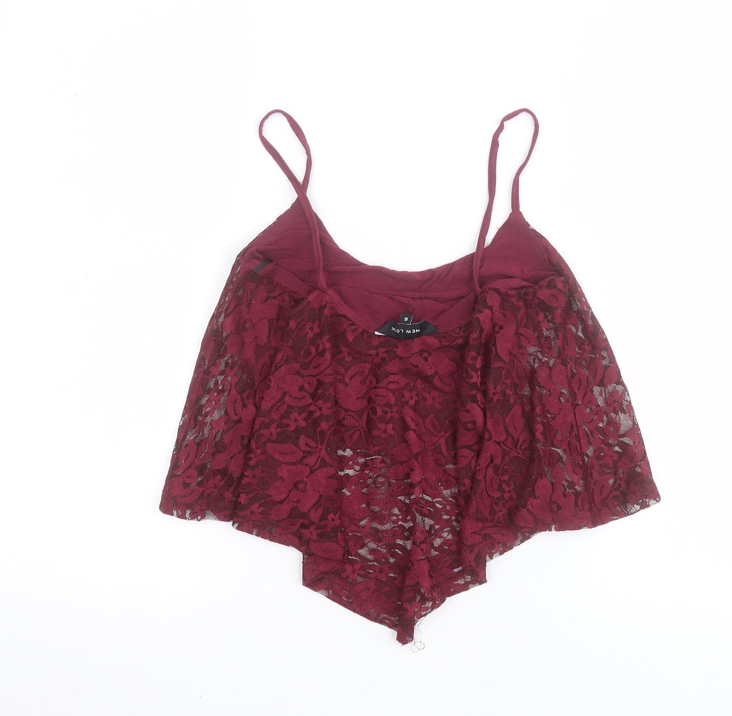 New Look Womens Purple  Polyester Camisole Tank Size 6 Round Neck