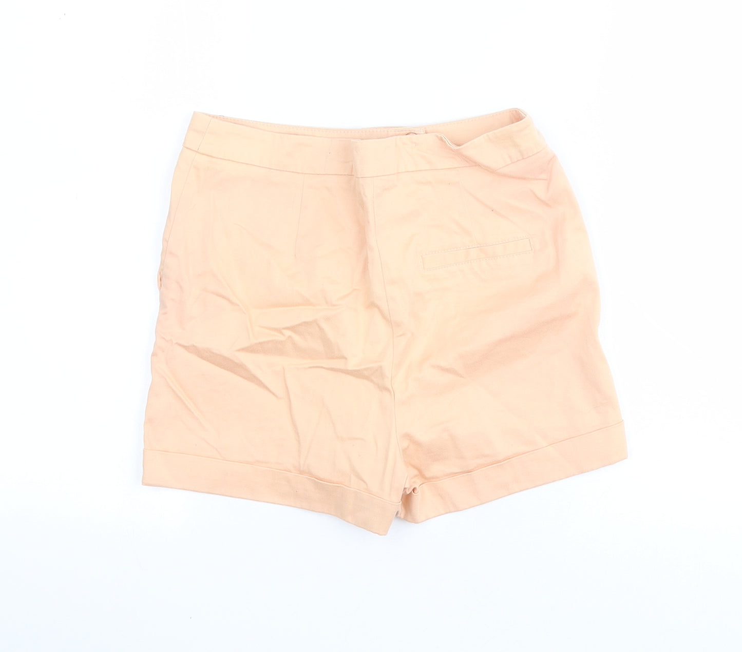 Love Label Womens Orange  Cotton Chino Shorts Size 8 L3 in Regular Zip