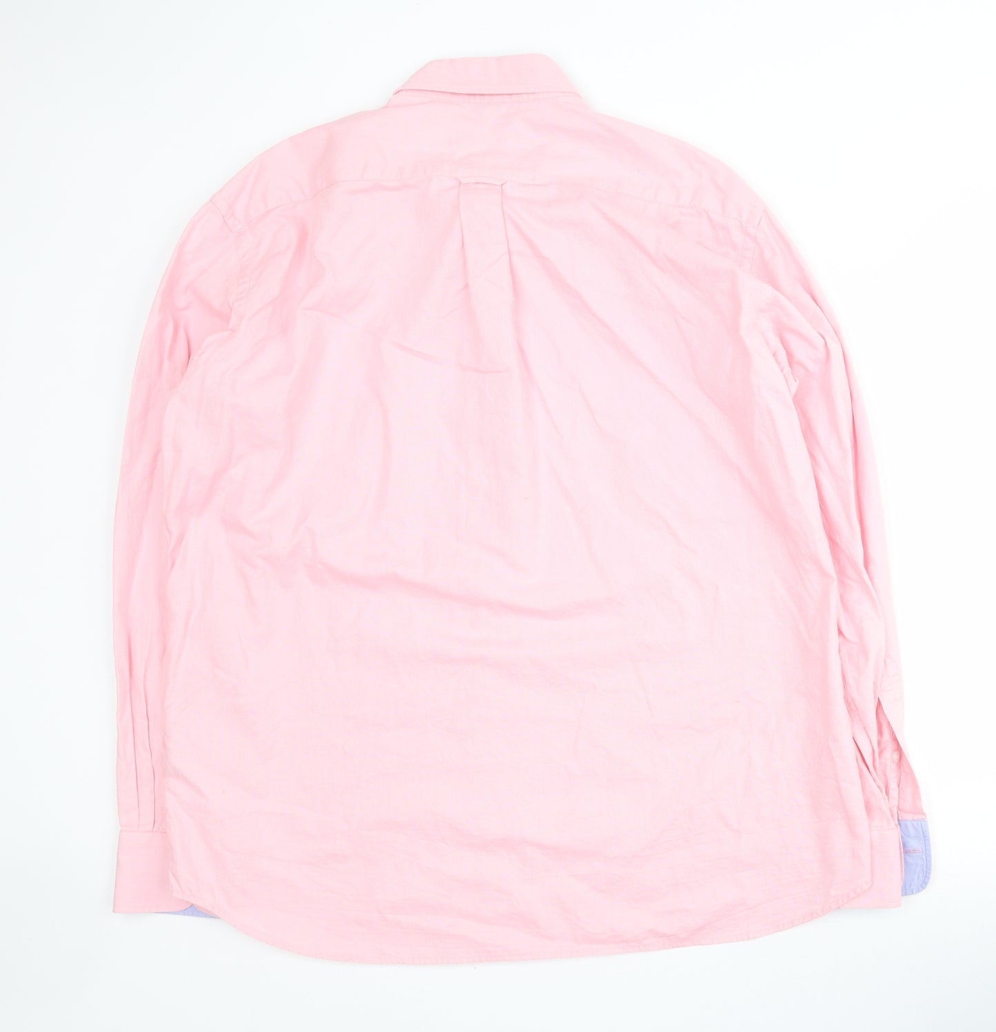 Eden Park Mens Pink  100% Cotton  Dress Shirt Size XL Collared Button