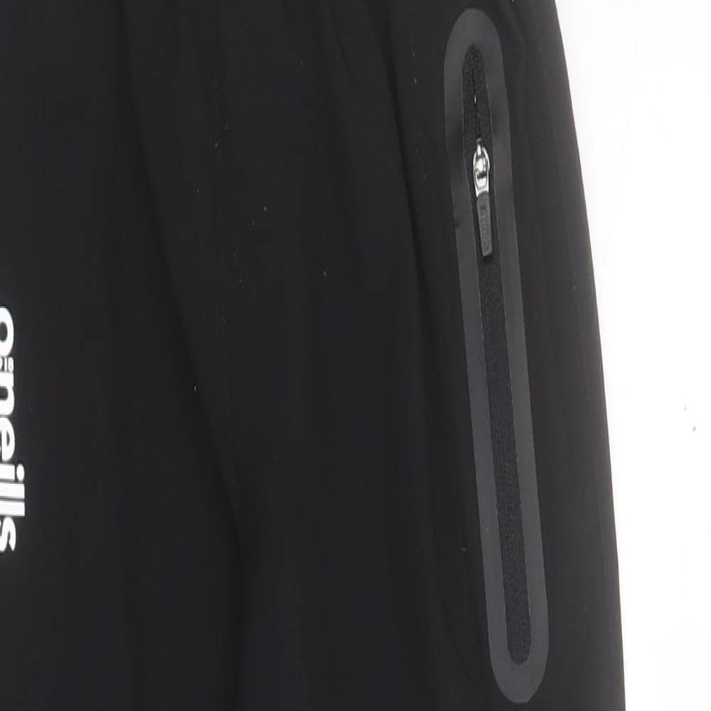 O'Neills Boys Black  100% Polyester Jogger Trousers Size 7-8 Years  Regular Drawstring