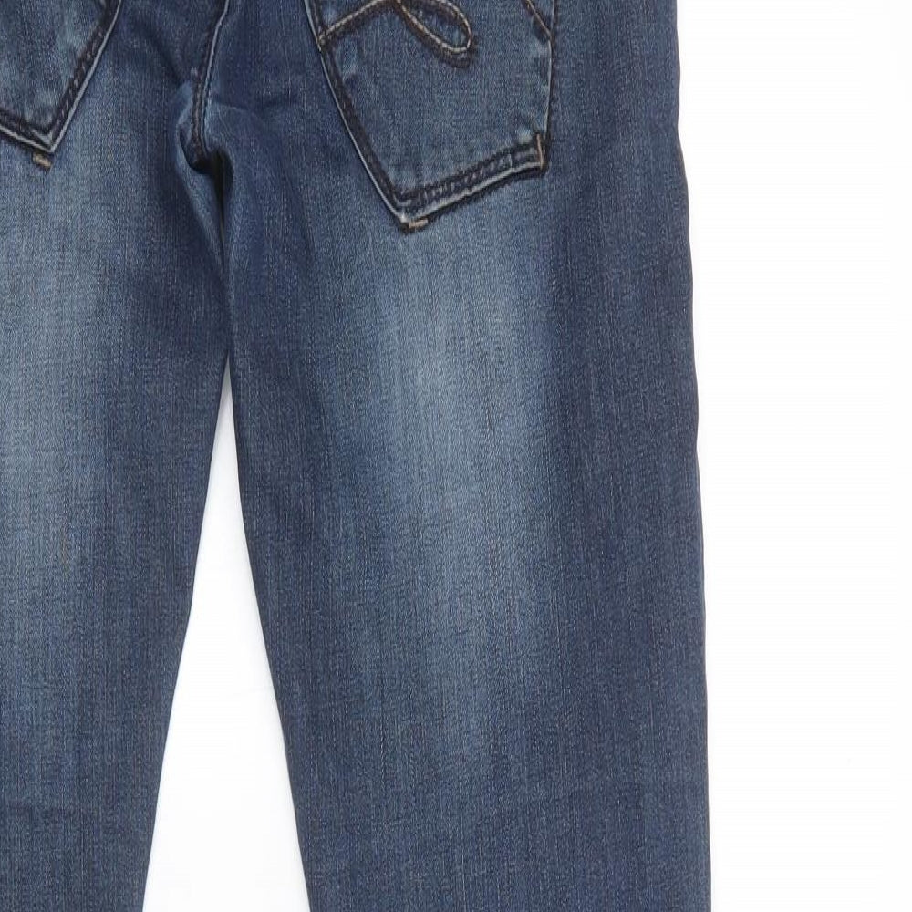 Timezone Mens Blue  Cotton Skinny Jeans Size 30 in L34 in Regular Button