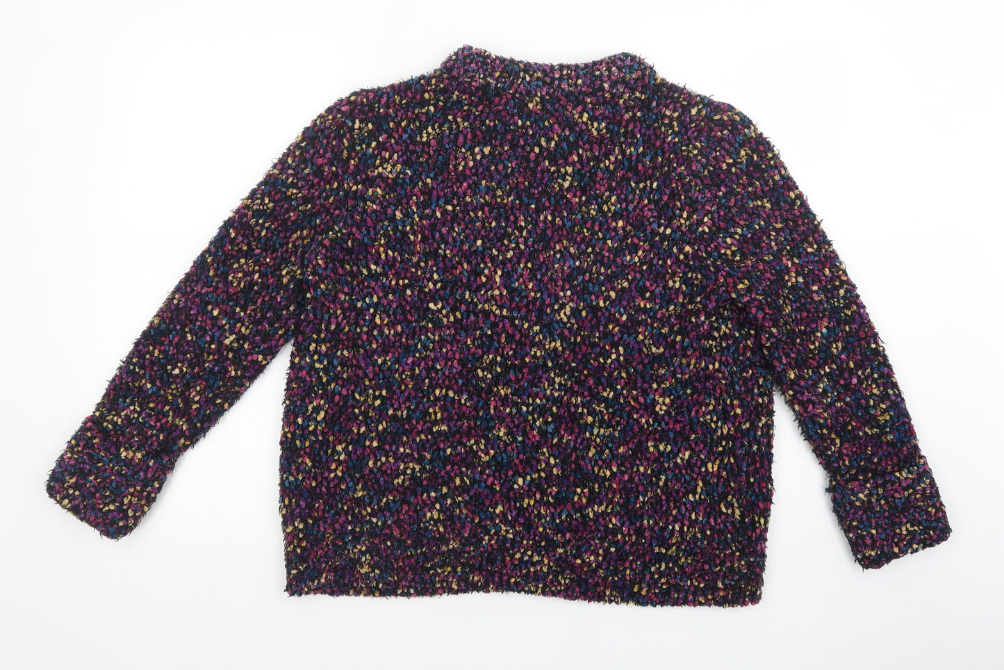 TU Womens Multicoloured Mock Neck  Polyester Pullover Jumper Size 14