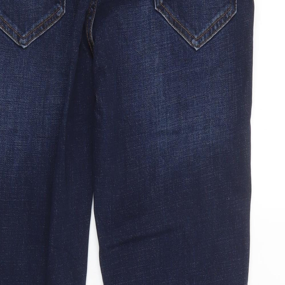 NEXT Mens Blue  Cotton Straight Jeans Size 30 in L29 in Regular Button