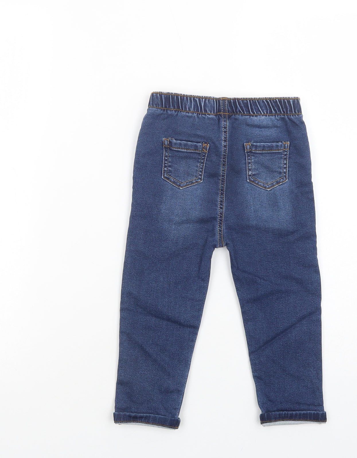 TU Baby Blue  Cotton Jogger Jeans Size 18-24 Months  Drawstring