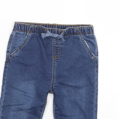 TU Baby Blue  Cotton Jogger Jeans Size 18-24 Months  Drawstring