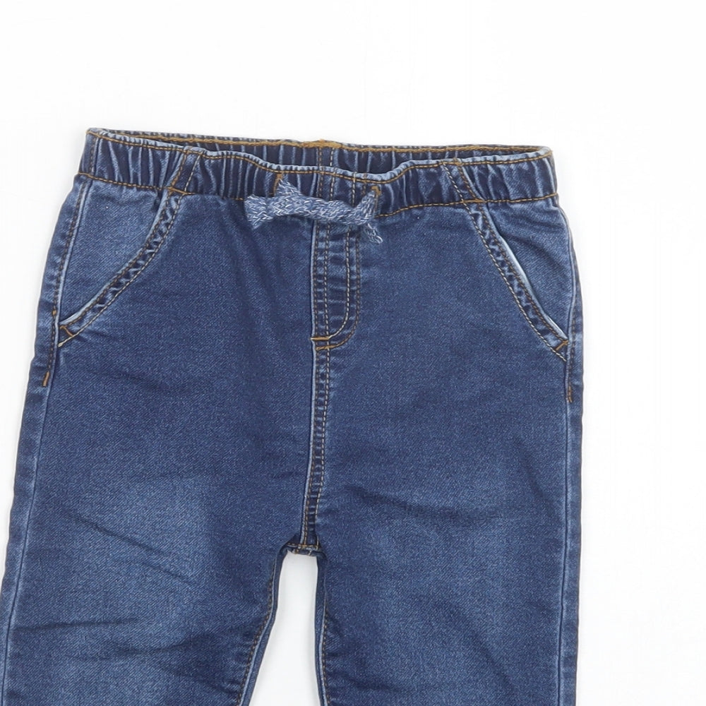 TU Baby Blue  Cotton Jogger Jeans Size 18-24 Months  Drawstring