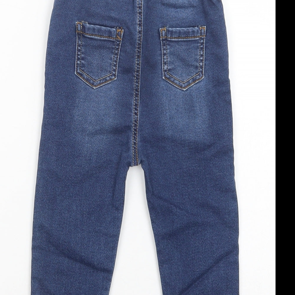 TU Baby Blue  Cotton Jogger Jeans Size 18-24 Months  Drawstring