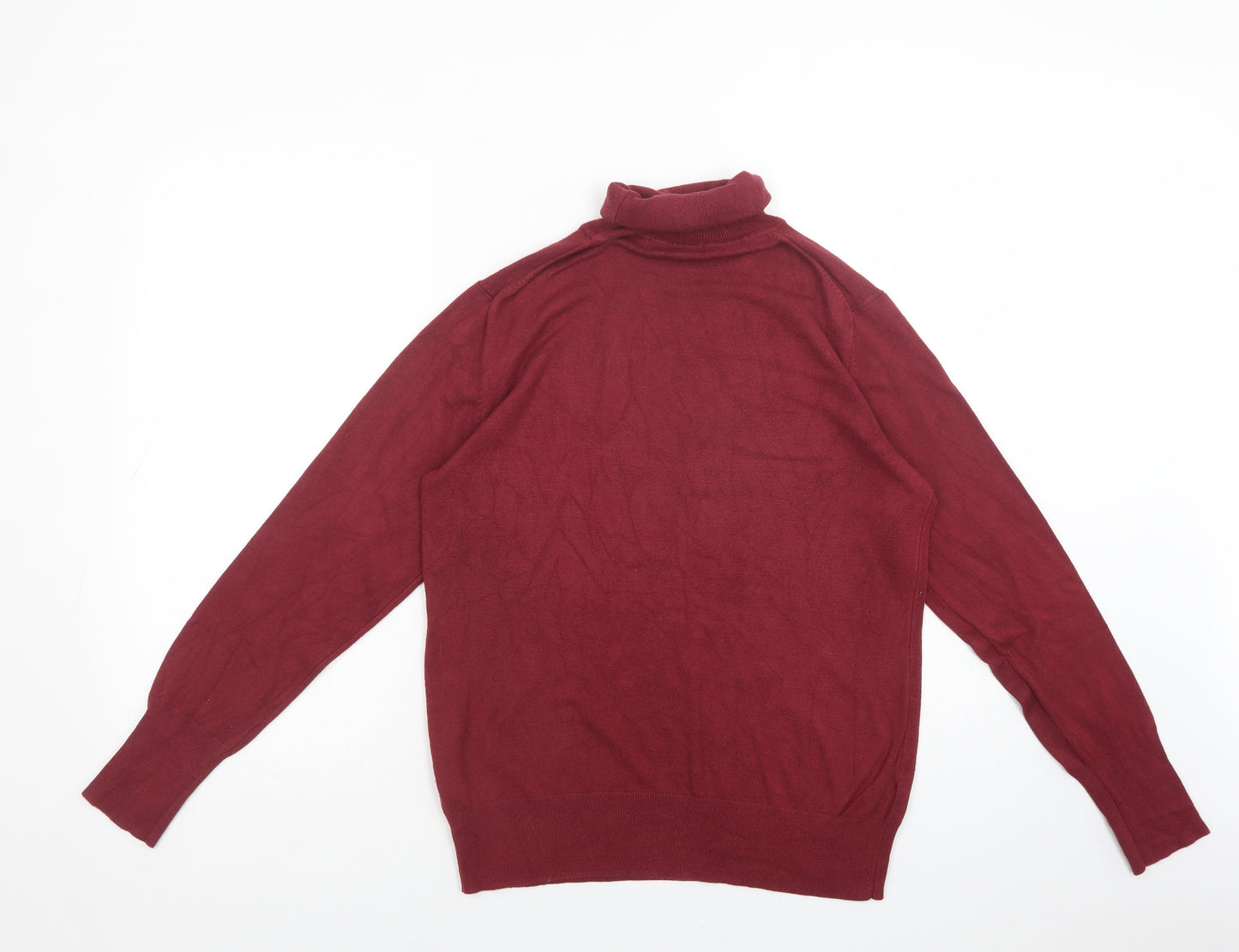 Dunnes Stores Womens Purple Roll Neck  Viscose Pullover Jumper Size L