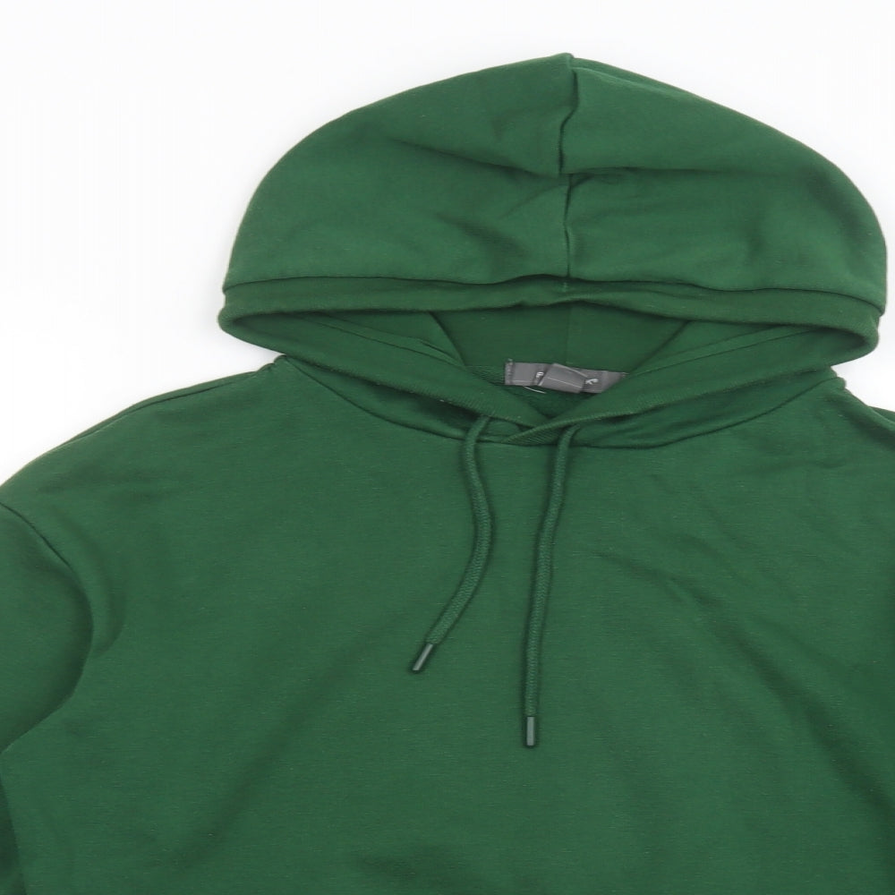 Primark Womens Green  Cotton Pullover Hoodie Size 10  Pullover