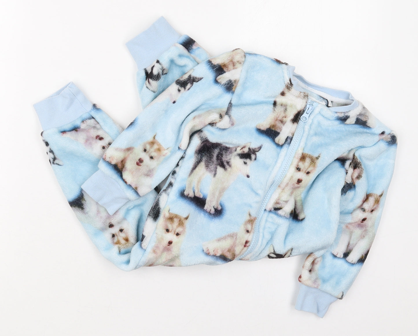 NEXT Baby Blue Solid Polyester Cami One Piece Size 18-24 Months  Zip - Dogs