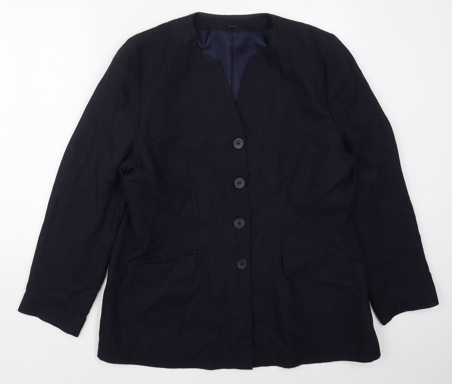 Debenhams Womens Blue   Jacket  Size 18  Button