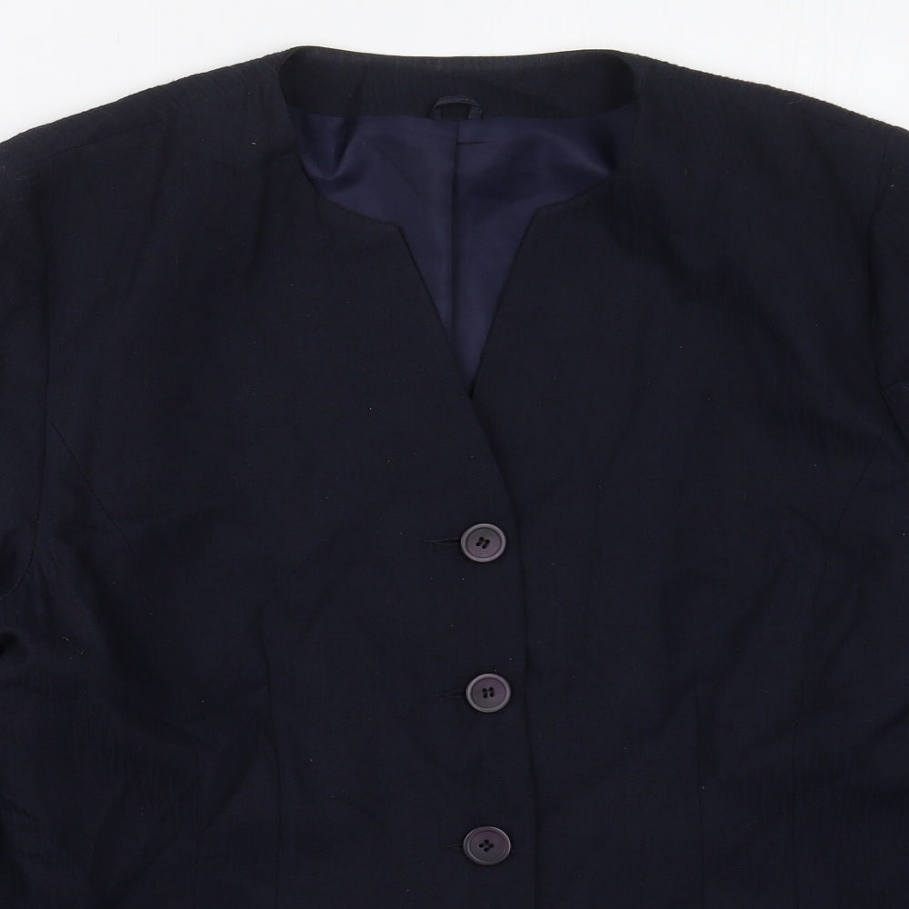 Debenhams Womens Blue   Jacket  Size 18  Button