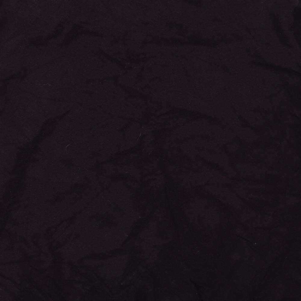 Marks and Spencer Mens Purple Collared  Cotton Pullover Jumper Size 2XL   - Burgundy