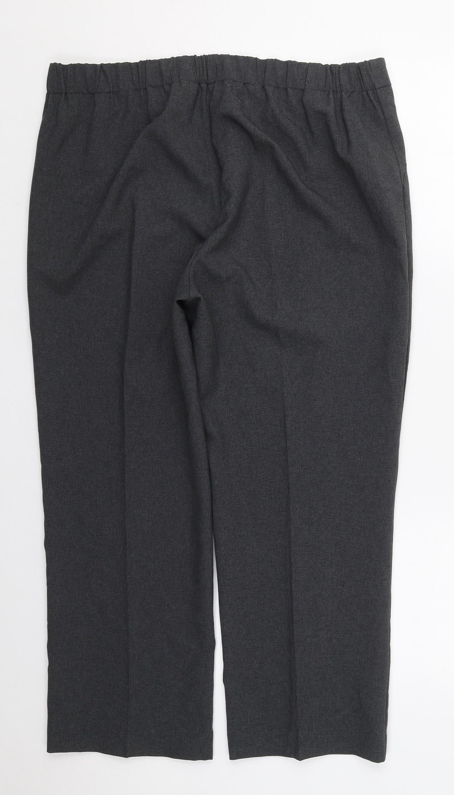 Bonmarché Womens Grey  Polyester Trousers  Size 16 L25 in Regular
