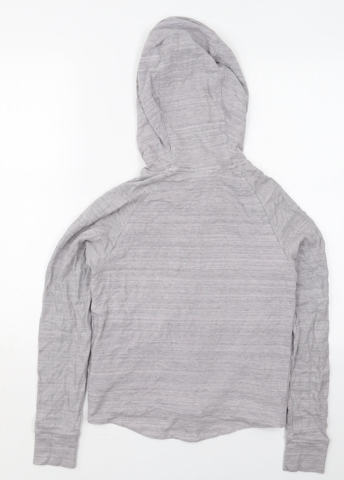 Nike Womens Grey  Viscose Full Zip Hoodie Size XS  Zip