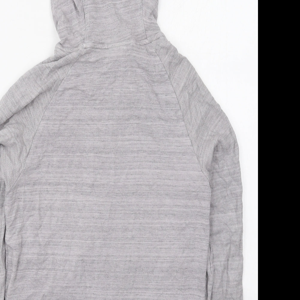 Nike Womens Grey  Viscose Full Zip Hoodie Size XS  Zip