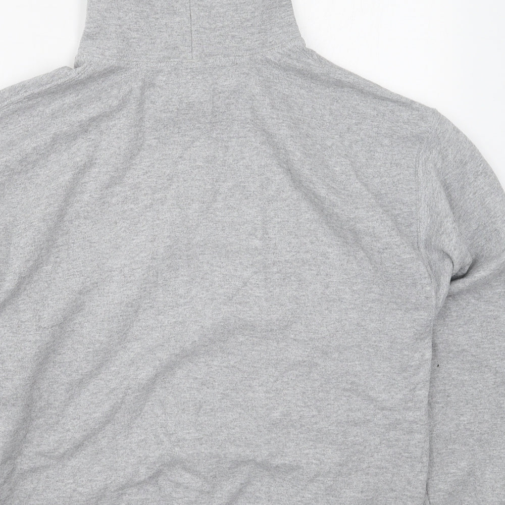 Gildan Womens Grey  Cotton Pullover Hoodie Size L  Pullover - Horse