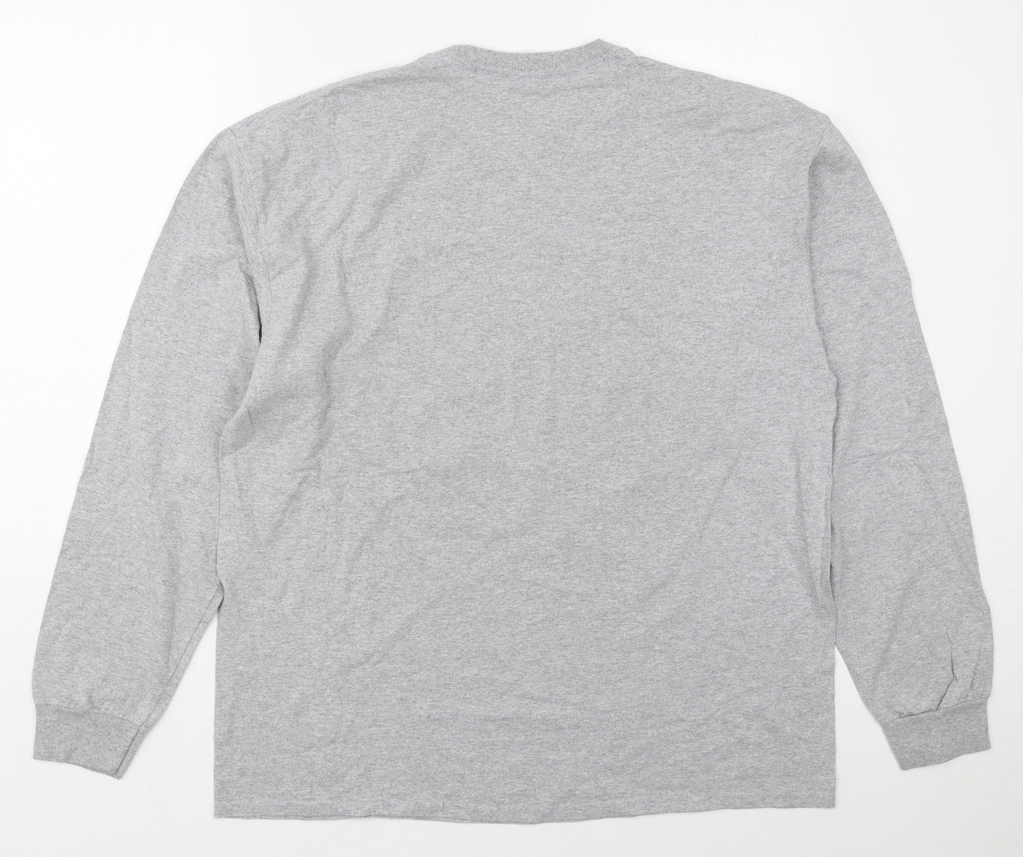 Gildan Mens Grey  Cotton  T-Shirt Size XL Crew Neck  - Flagging Molly