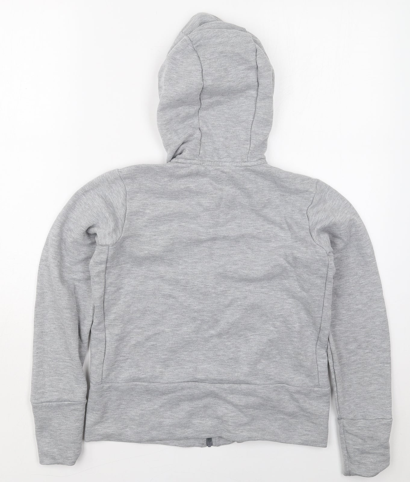 Nike Womens Grey  Polyester Full Zip Hoodie Size XS  Zip