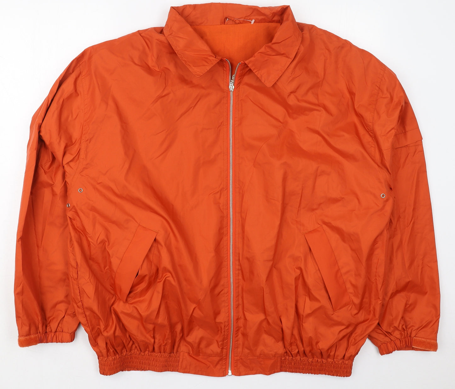 Initials Mens Orange   Jacket  Size L  Zip