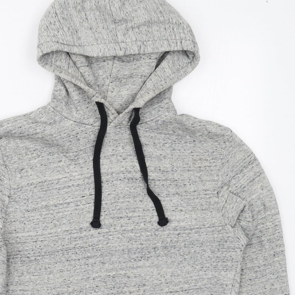 H&M Mens Grey  Cotton Pullover Hoodie Size M
