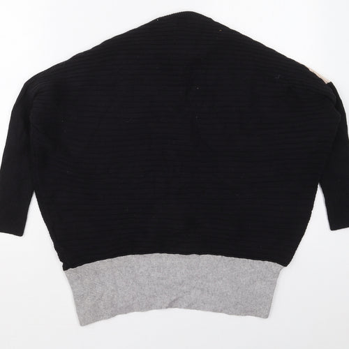 River Island Womens Black Mock Neck  Viscose Pullover Jumper Size XS   - Beige