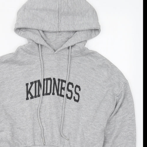 Pink Vanilla Womens Grey  Cotton Pullover Hoodie Size S  Pullover - Kindness