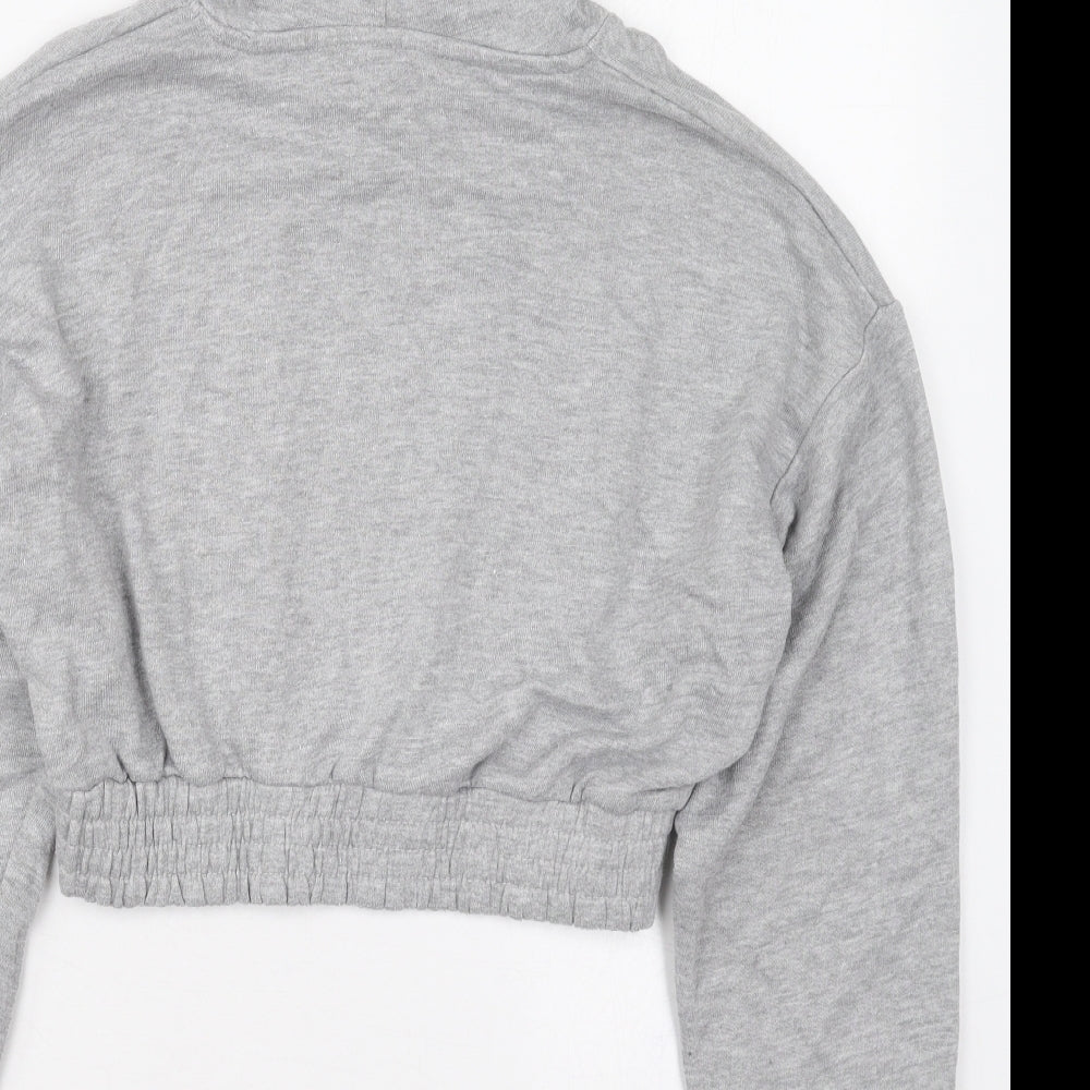 Pink Vanilla Womens Grey  Cotton Pullover Hoodie Size S  Pullover - Kindness