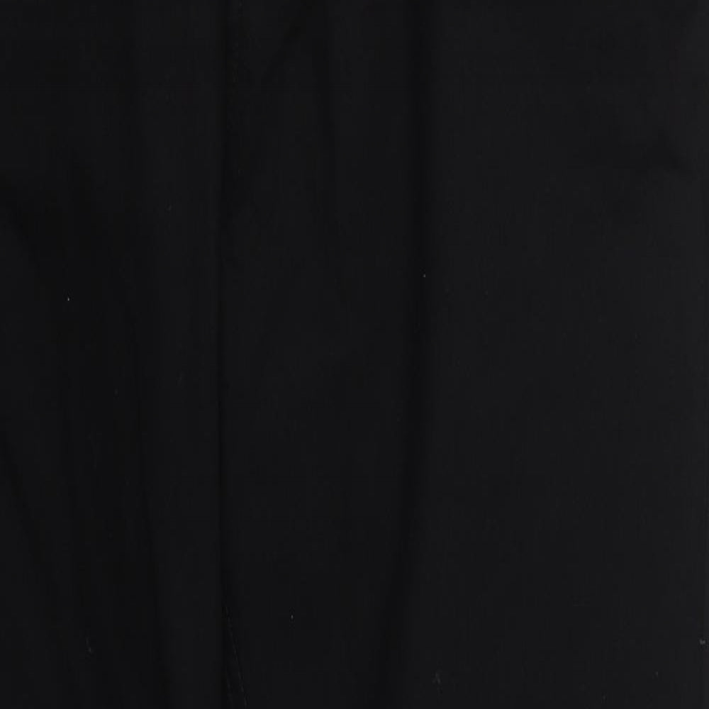 Marks and Spencer Mens Black  Cotton Straight Jeans Size 38 L31 in Regular Button