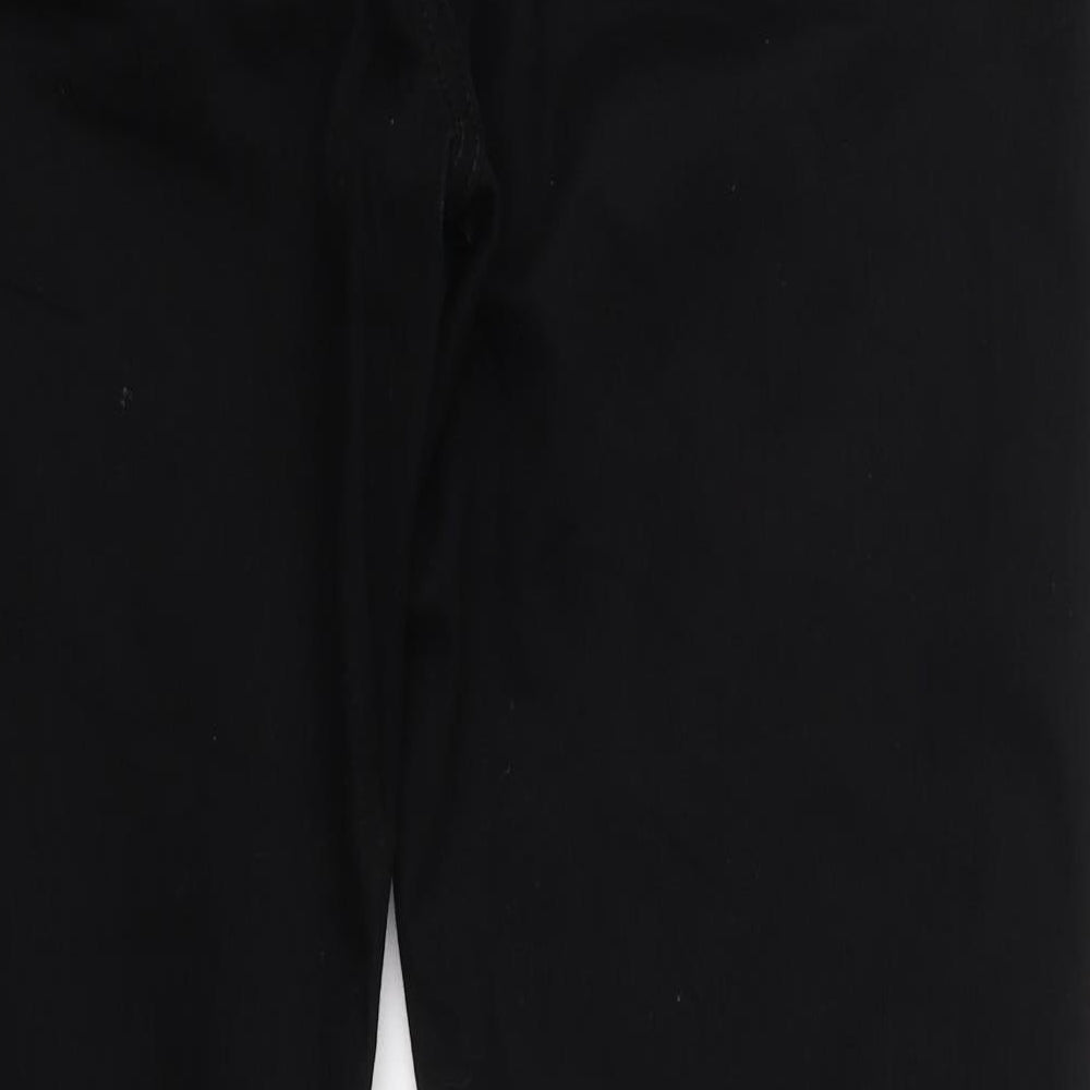 Marks and Spencer Mens Black  Cotton Straight Jeans Size 38 L31 in Regular Button