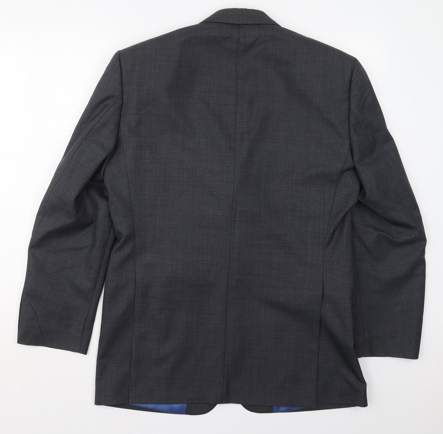 John Lewis Mens Grey  Wool Jacket Suit Jacket Size 38