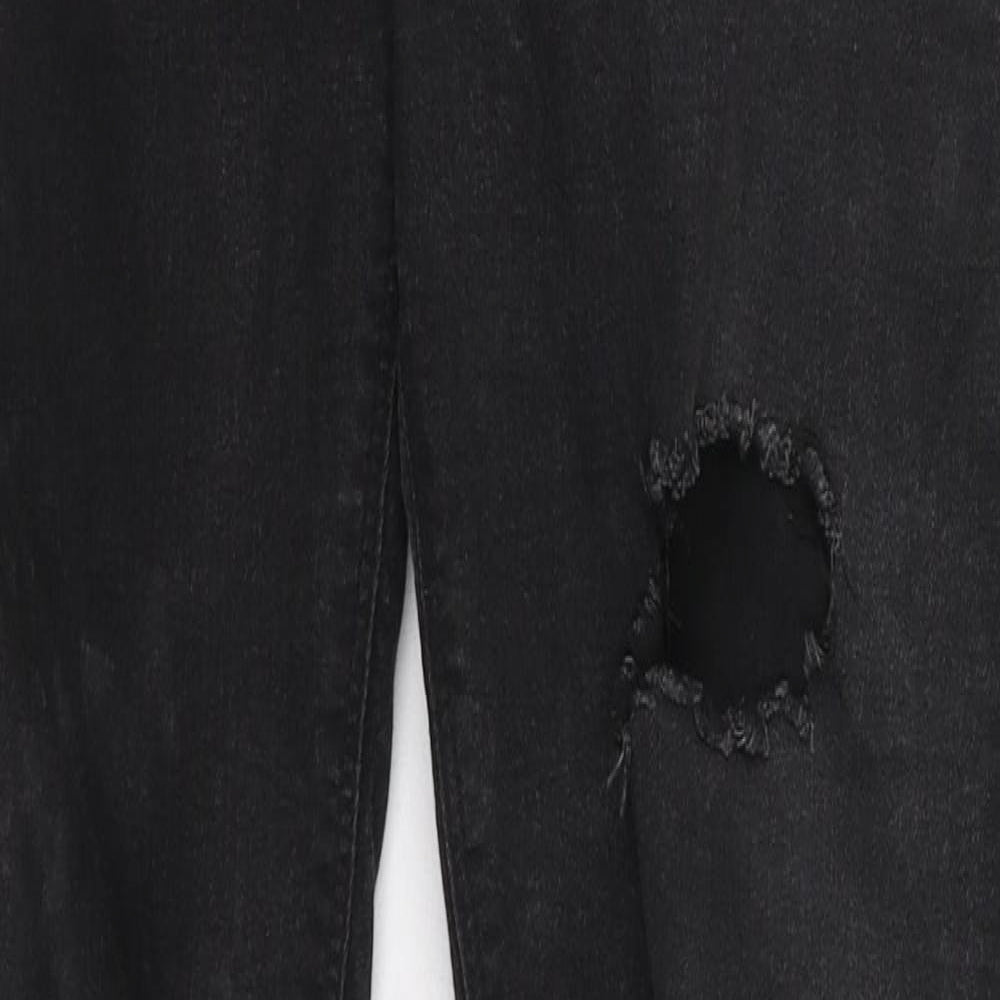 ASOS Mens Black  Cotton Skinny Jeans Size 34 L30 in Regular Button
