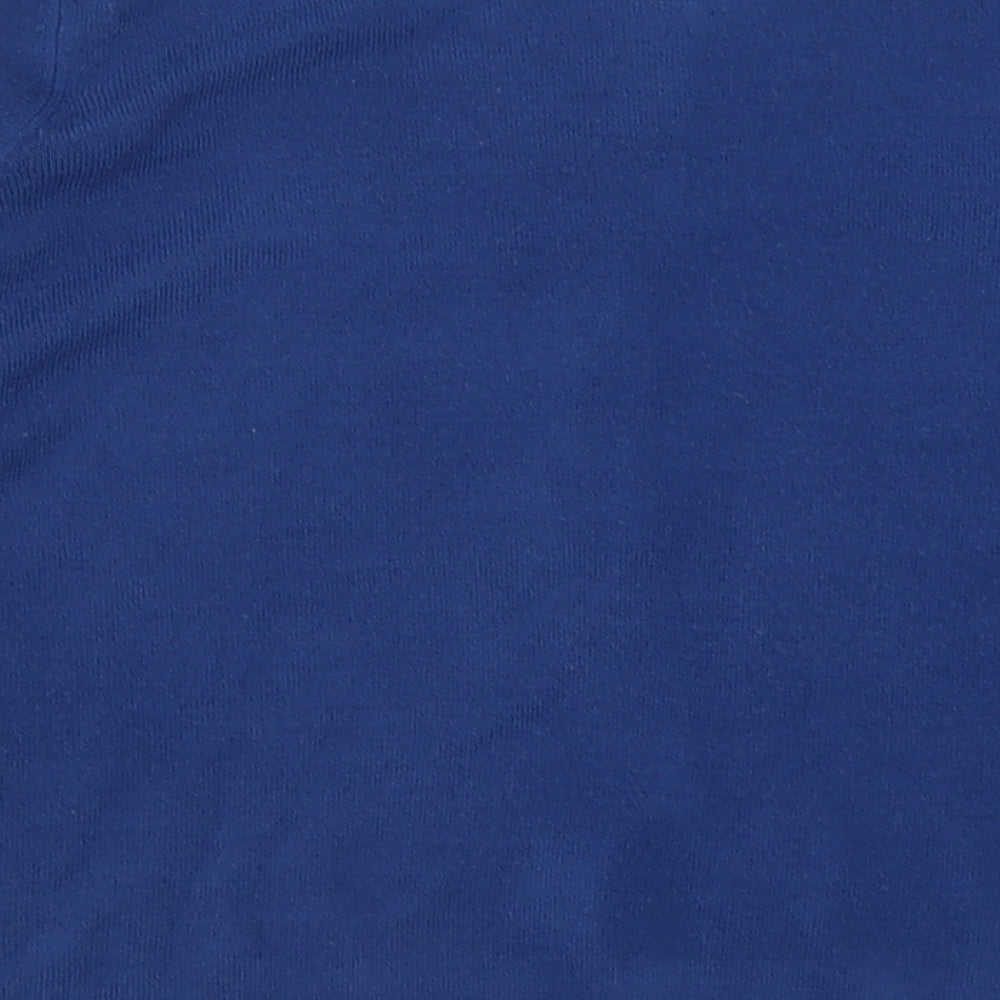Marks and Spencer Womens Blue Crew Neck  Acrylic Cardigan Jumper Size 12