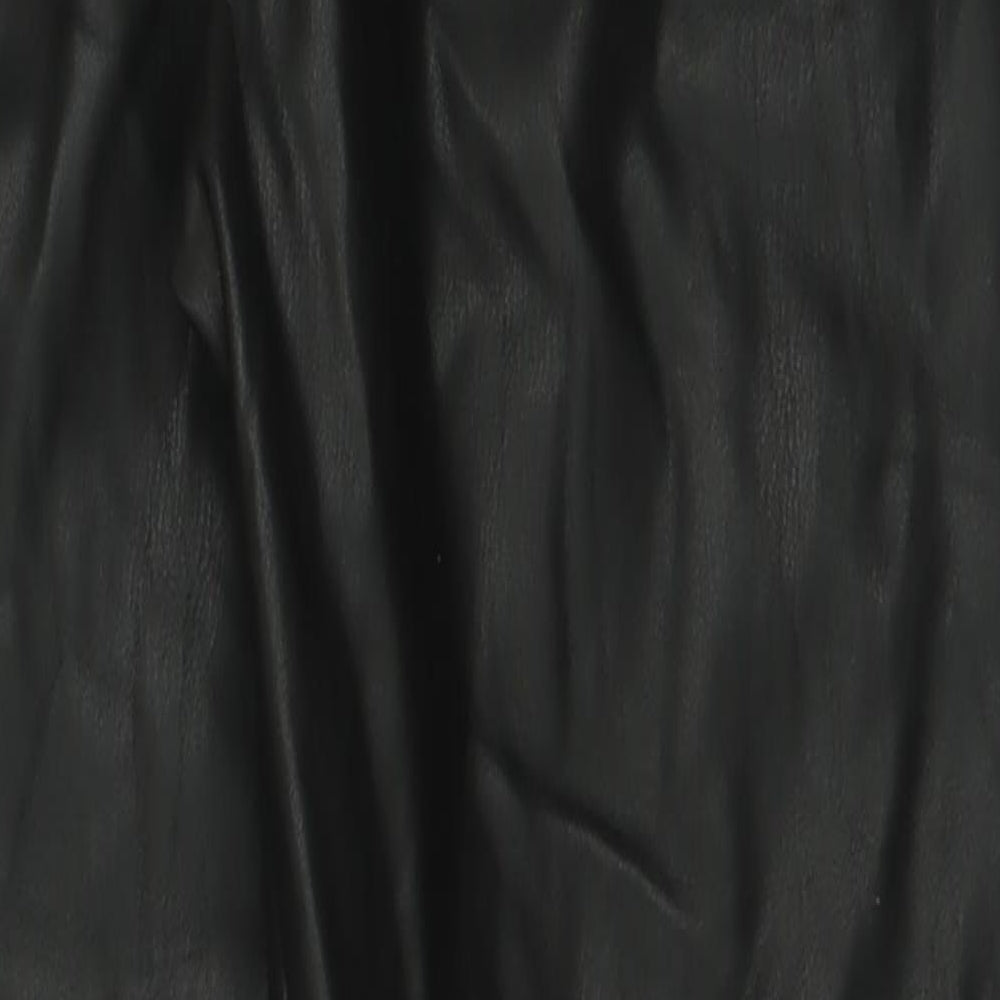 New London Womens Black  Polyester Jogger Trousers Size 8 L26 in Regular Tie