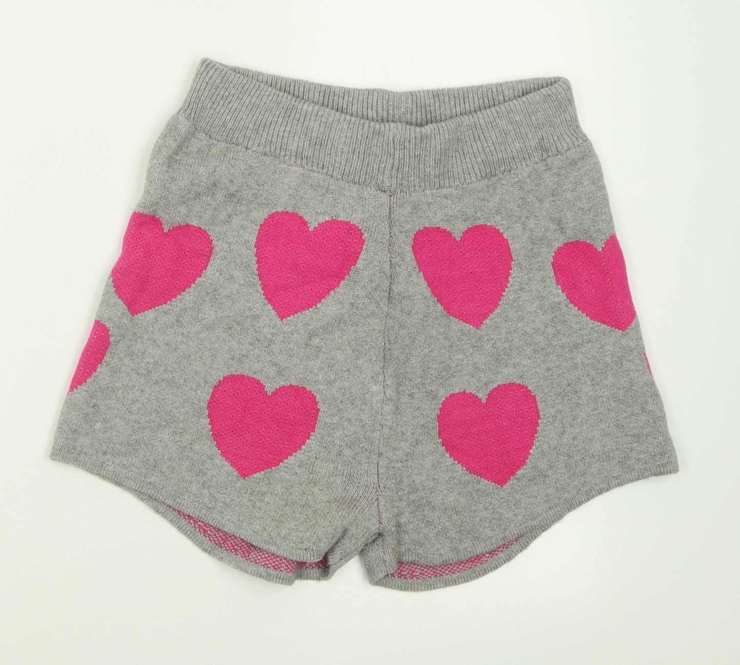 Nasty Gal Womens Grey Geometric Viscose Boyfriend Shorts Size M  Regular Pull On