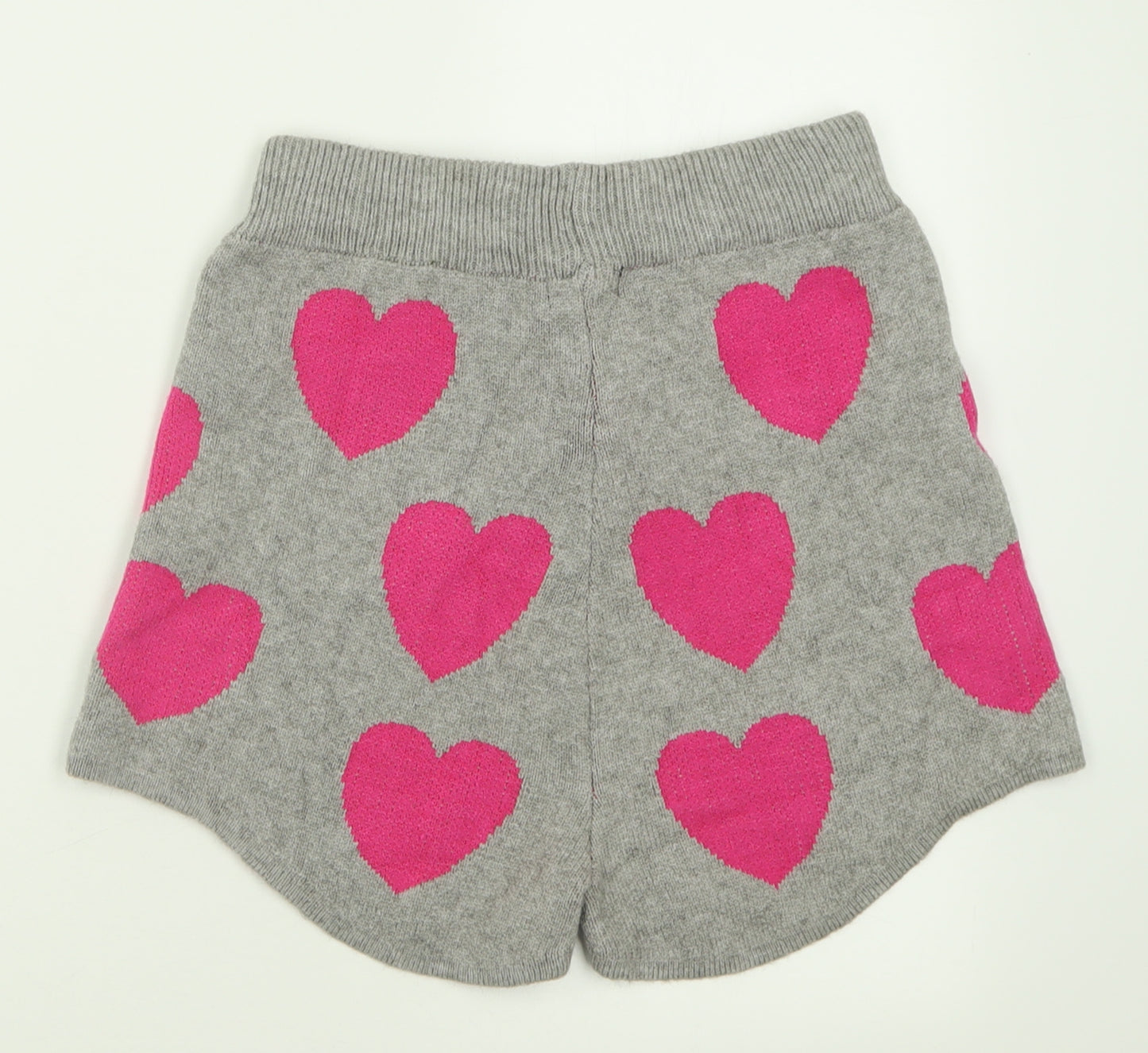 Nasty Gal Womens Grey Geometric Viscose Boyfriend Shorts Size M  Regular Pull On