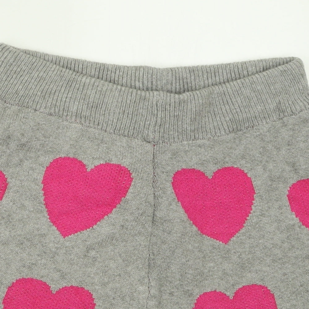 Nasty Gal Womens Grey Geometric Viscose Boyfriend Shorts Size M  Regular Pull On