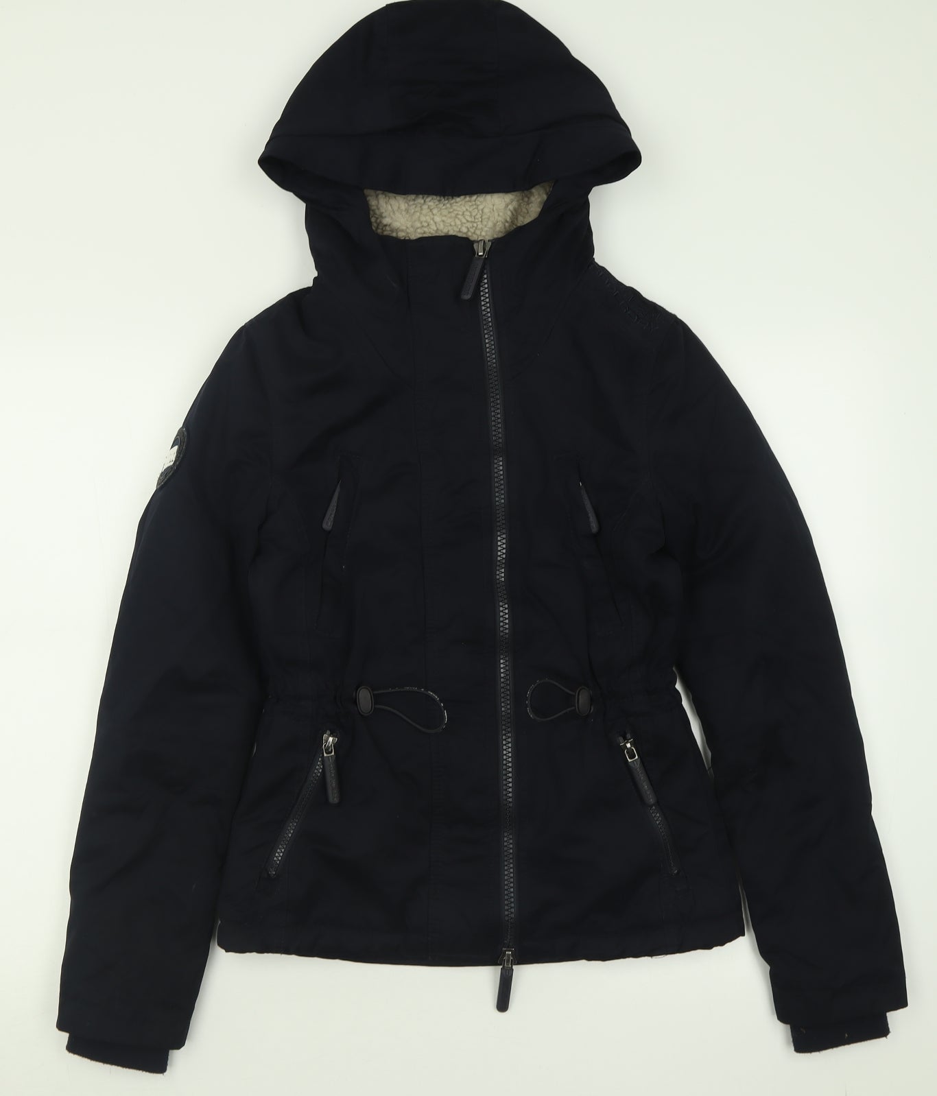 Superdry Womens Black   Windbreaker Coat Size 2XS  Zip