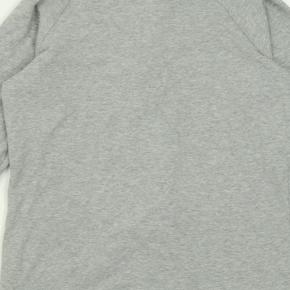 Cherokee Womens Grey  Cotton Full Zip Sweatshirt Size 12  Zip