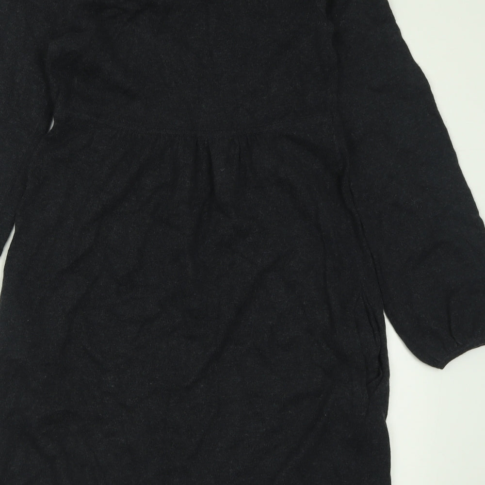 Fenn Wright Manson Womens Grey  Cotton Jumper Dress  Size 10  Crew Neck Pullover