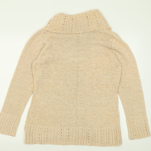 evie Womens Orange Roll Neck  Acrylic Pullover Jumper Size 22