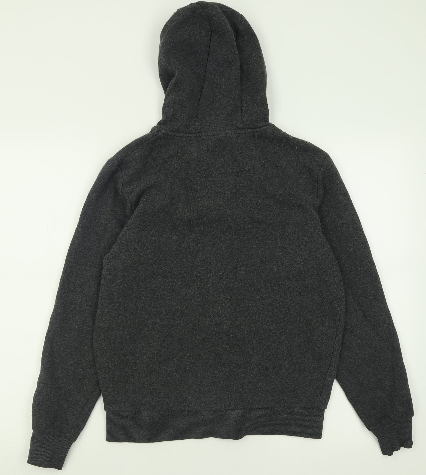 Cedar Wood State Mens Grey  Cotton Full Zip Hoodie Size M