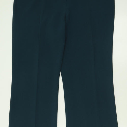 Vogue Womens Green  Polyester Trousers  Size 16 L30 in Regular Button